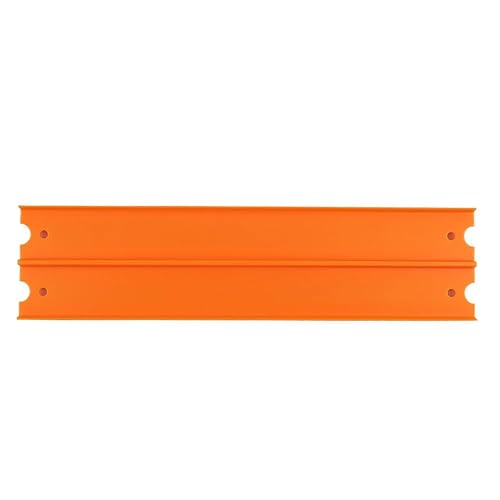 Replacement Part for Hot-Wheels Mega Garage Die-Cast Vehicle Playset - FTB68 - Replacement 11 3/4" Two Lane Orange Track Piece