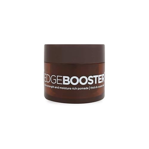 Style Factor Edge Booster Extra Strength and Moisture Rich Pomade 0.85oz Mini Travel Size (0.85oz, Pack of 1, Amber)