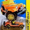 HOT WHEELS 2015 SERIES ORANGE REGULAR TREASURE HUNT JEEP CJ-7 DIE-CAST