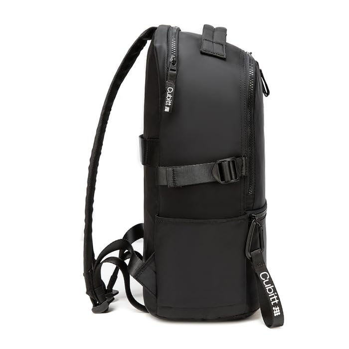 Cubitt Backpack - Lightweight Water-Resistant Laptop Backpack for Work, College & Travel with Organizer, 12kg Capacity - Obsidian Black
