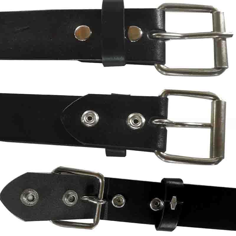 Jassion Vegetable Tanned Cowhide Leather Black Studded Belt- 1 1/4"(3.3cm) - Nickel Pyramid Studs - Punk nail, Goth (XL)
