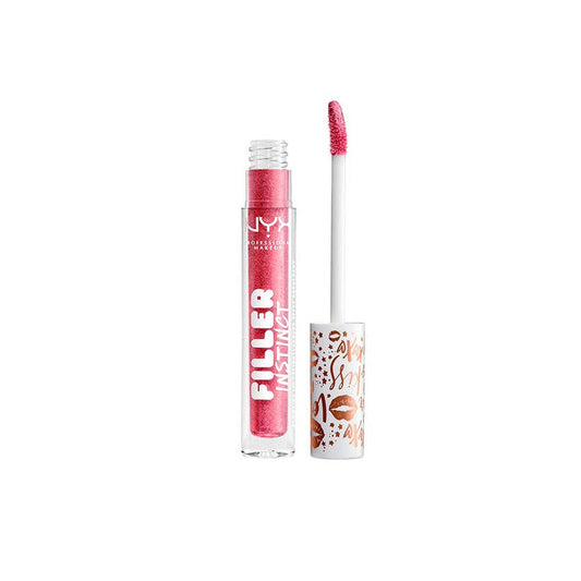 NYX PROFESSIONAL MAKEUP Filler Instinct Plumping Lip Polish, Lip Plumper Gloss - Major Mouthage (Plum Rose Gold)