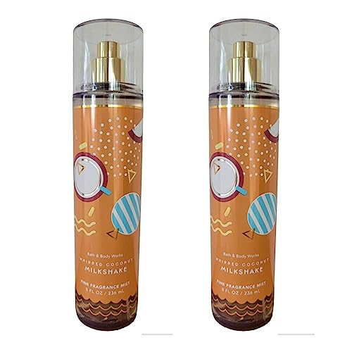 Bath & Body Works Fragrance Mist 2-Pack 8oz Each (Whipped Coconut Milkshake)