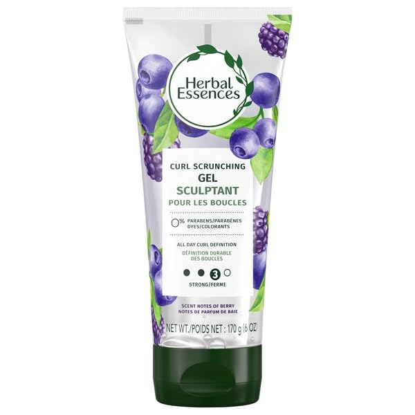 Herbal Essences, Curl Scrunching Gel, Scent Notes Of Berry, 6 Ounce