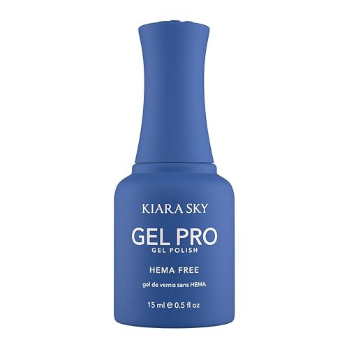 KIARA SKY Gel Pro HEMA-Free Gel Nail Polish | Full Coverage, 28+ Day Wear, Self-Leveling, UV/LED Soak-Off, 0.5 fl oz | Race You There! #072 Beauty & Personal Care KIARA SKY