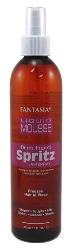 Fantasia Spritz Liquid Mousse 12 Ounce Bonus Pump (Firm) (354ml) (6 Pack)