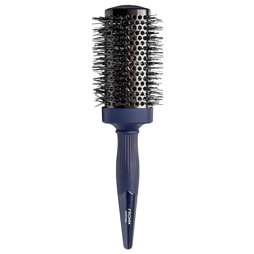 Fromm Professional Intuition Square Styler 1.75 Inch Ceramic & Ionic Thermal Brush in Blue, 2-in-1 Straighten & Wave Blow Drying Brush, Smooths Frizz