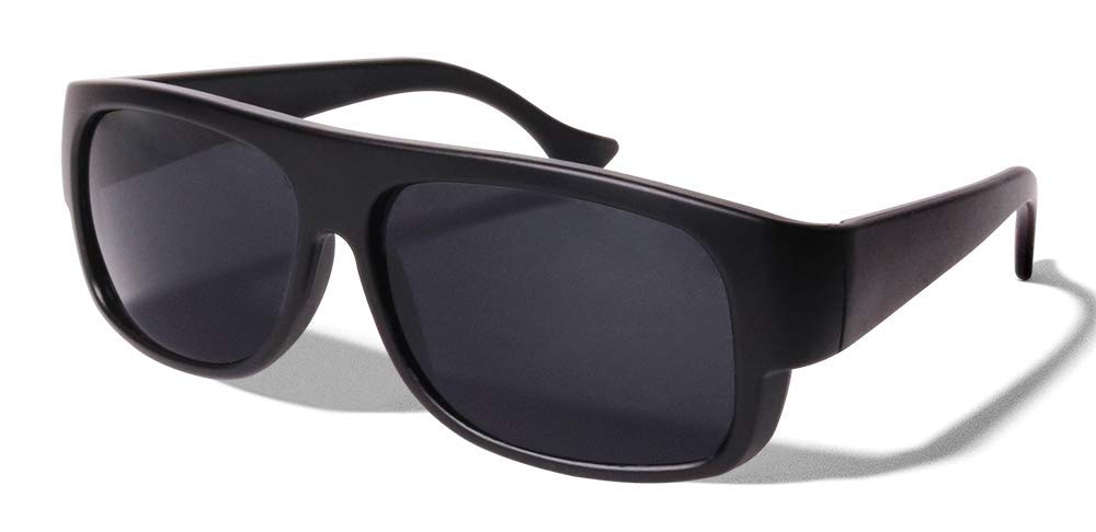 ShadyVEU Old School Gansta Dark Lens OG Shade Locs Style Matte Black Frame Sunglasses