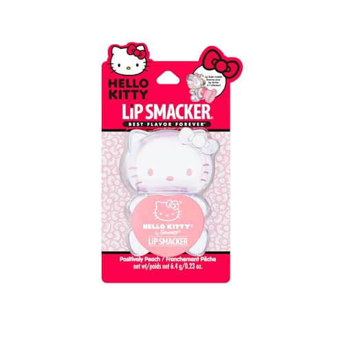 Lip Smacker Hello Kitty Lip Balm, Peach Gummy Flavored Moisturizing, Smoothing Soft Shine, Hydrating & Protecting Fun Tasty Flavors, Cruelty-Free Beauty and Personal Care Lip Smacker Default Title