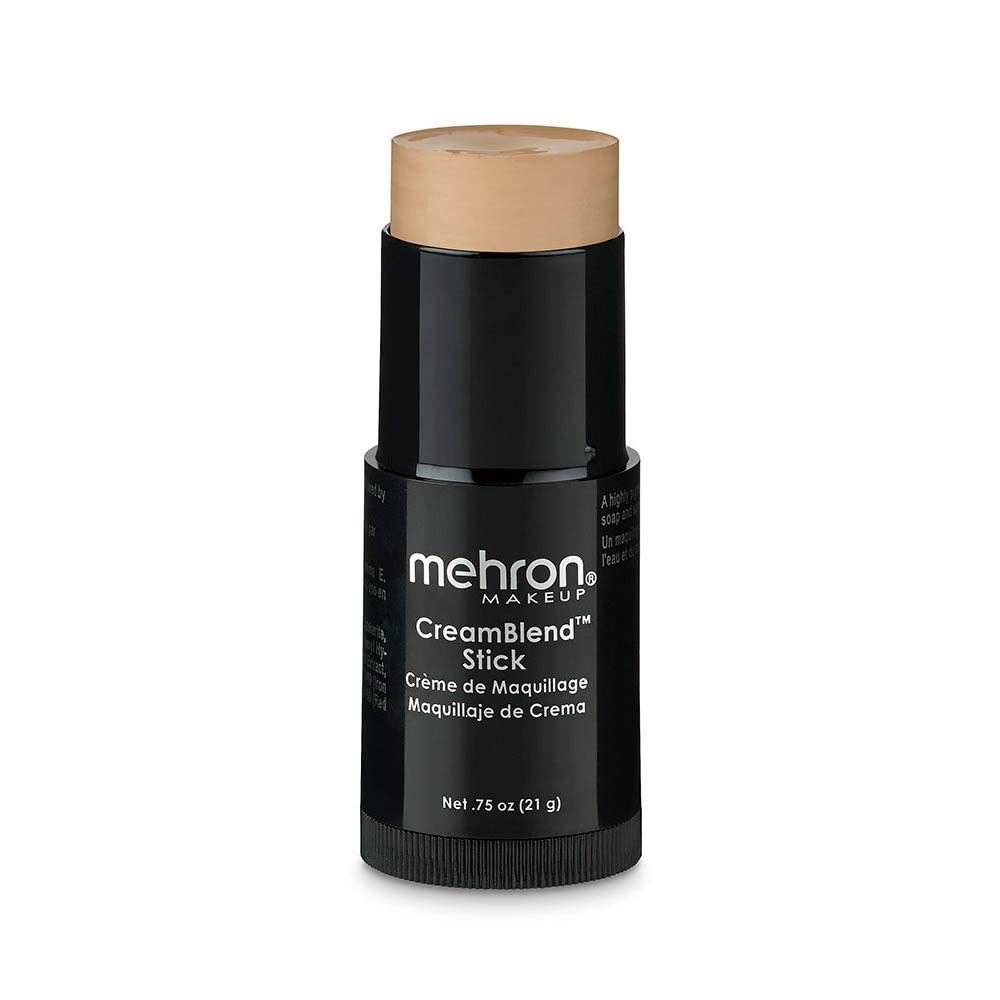 Mehron Makeup CreamBlend Stick | Face Paint, Body Paint, & Foundation Cream Makeup | Perfect for Halloween .75 oz (21 g) (Medium 1)
