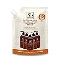 Soapbox Liquid Hand Soap Refill, Coconut Milk & Sandalwood, Vegan, Paraben Free, Moisturizing, Natural Hand Wash for Kitchen and Bathroom, 64oz Half