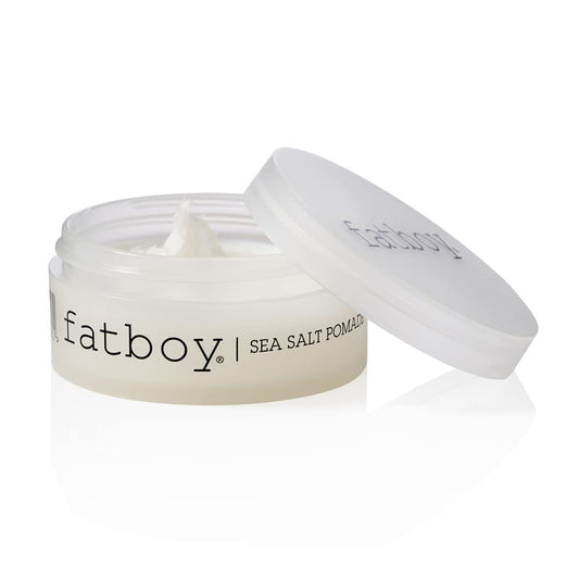 Fatboy Sea Salt Hair Pomade with Coconut Oil & Shea Butter, Lightweight Hold for Texture, Styling & Shine, Tousled Beach Waves Finish, Hair Care Beauty & Personal Care Fatboy Hair