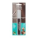 RED by KISS Quick Cover Root Touch Up Rescue (Dark Brown), Mascara Natural Water-Resistant Temporary Gray Concealer Cover Up Brush for Hair Mustache