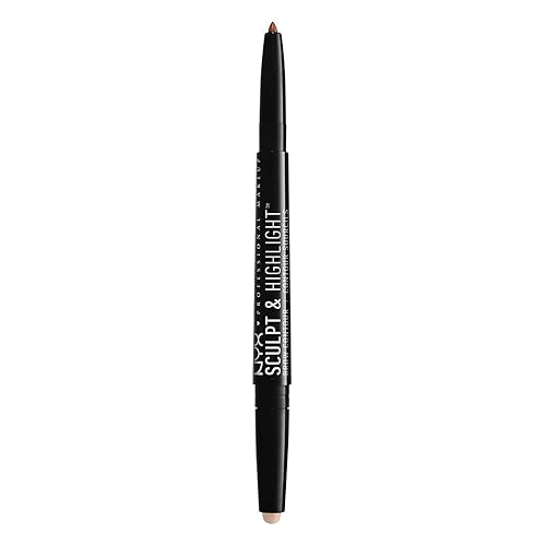 NYX PROFESSIONAL MAKEUP Sculpt and Highlight Brow Contour, Eyebrow Pencil, Auburn Soft Pink