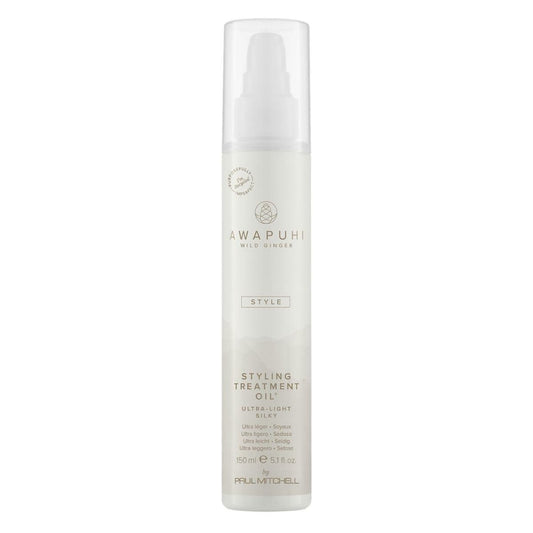 Awapuhi Wild Ginger by Paul Mitchell Styling Treatment Oil, Dry-Touch, Leave-In Formula, For All Hair Types, 5.1 fl. oz