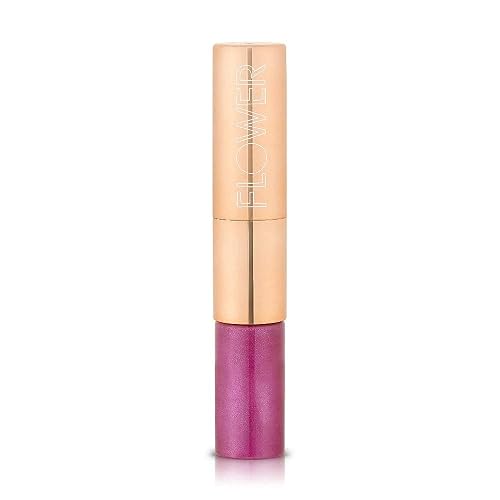 FLOWER BEAUTY Mix N Matte Lip Duo - Matching Full Coverage Matte Lipstick & High Shine Lip Gloss Duo (Violet Vixen)