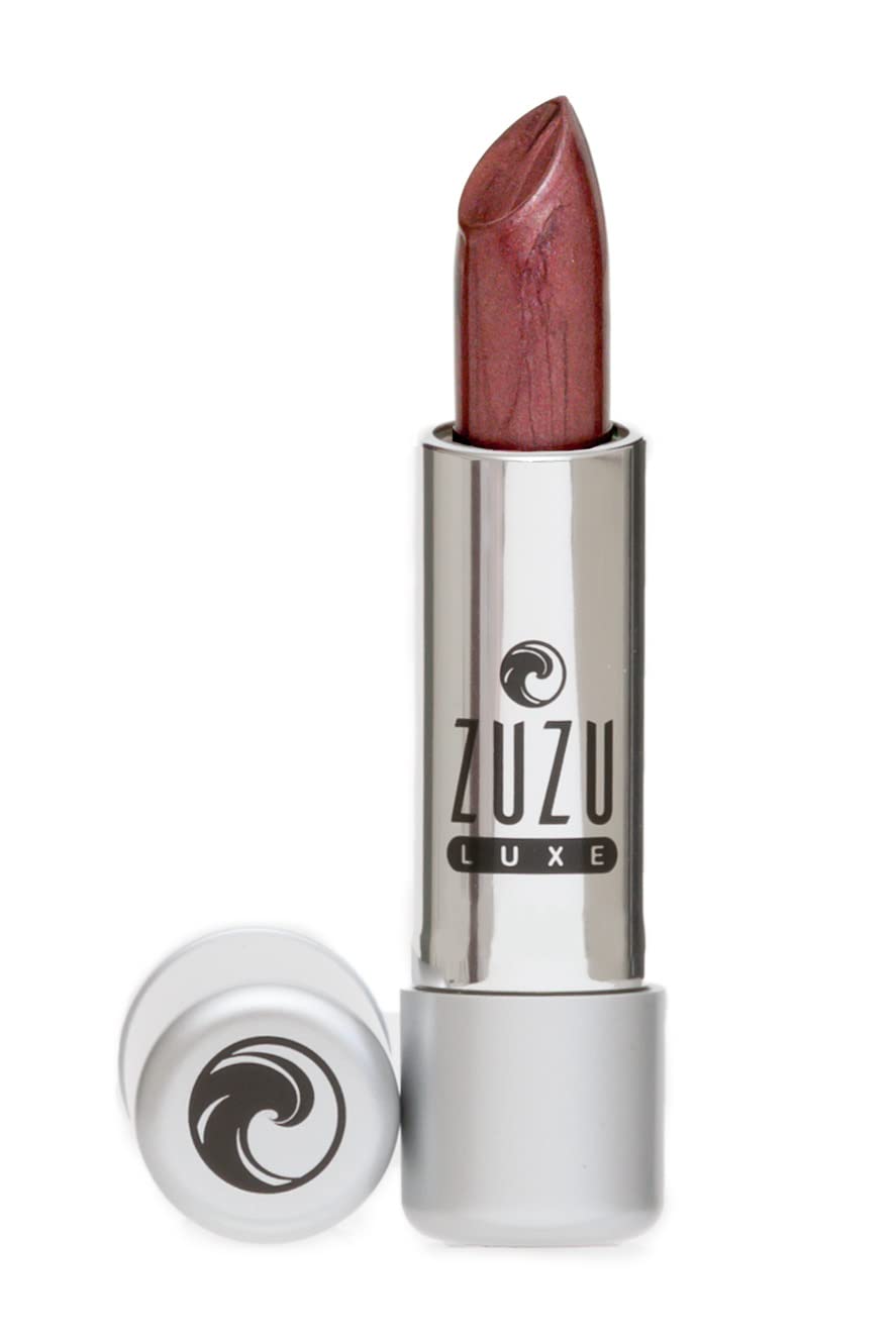 Zuzu Luxe Lip Color Lipstick (Temptress - Grape/Warm Pearl), Natural Ultra-Hydrating Lipstick, Paraben Free, Vegan, Gluten-free, Cruelty-free, Non