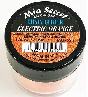 Mia Secret Dusty Glitter Collection - .25 oz (Electric Orange)