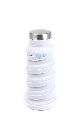 que Bottle - Fashionable & Collapsible 12oz Water Bottle (Glacier White)