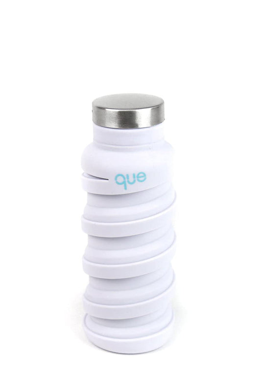 que Bottle - Fashionable & Collapsible 12oz Water Bottle (Glacier White)