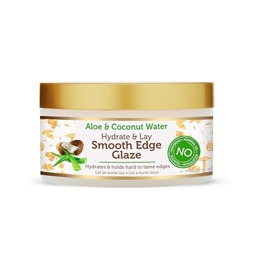 African Pride Moisture Miracle Smooth Edge Glaze - Maximum Edge Control & Hydration, Non-Flaking Edge Gel | Natural Ingredients, Coconut & Aloe Water