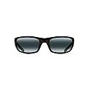 Maui Jim Twin Falls w/ Patented PolarizedPlus2 Lenses Polarized Lifestyle Sunglasses, Gloss Black Fade/Neutral Grey Polarized, Medium