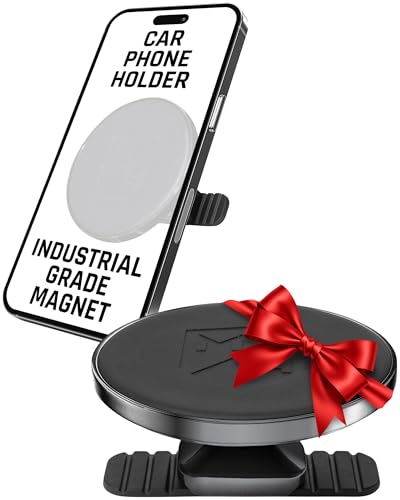 Mob Armor Slim Mount MS - MagSafe Compatible Phone Holder for Car, Sleek Car Phone Mount, Supports iPhone & Android, Christmas, White Elephant…