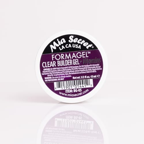 Mia Secret FORMAGEL Clear Builder Gel 0.5 oz Professional Nail System Beauty & Personal Care Mia Secret
