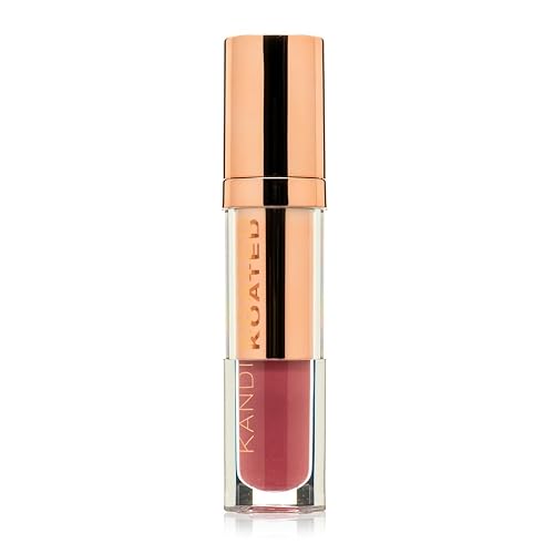 Kandi Koated Lacquer Illuminating Lip Cream [Tease] Creamy Lip Gloss | Natural Colors, Moisturizing Lip Lacquer, Paraben-Free, Cruelty-Free | Beauty &