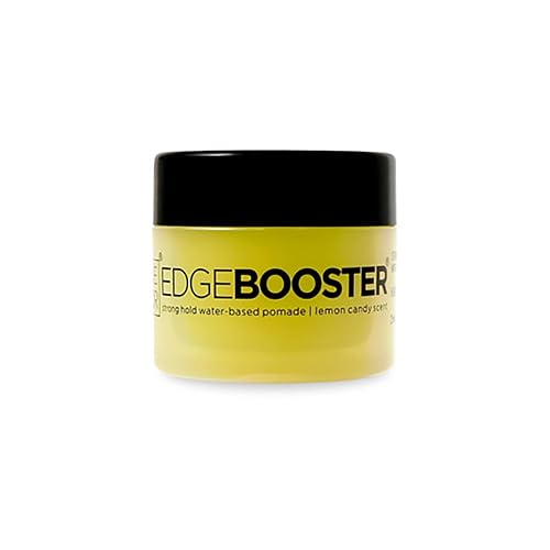 Style Factor EDGEBOOSTER Strong Hold Water-Based Pomade 0.85 Oz Mini Travel Size (0.85 Fl Oz (Pack of 1), Lemon Candy)