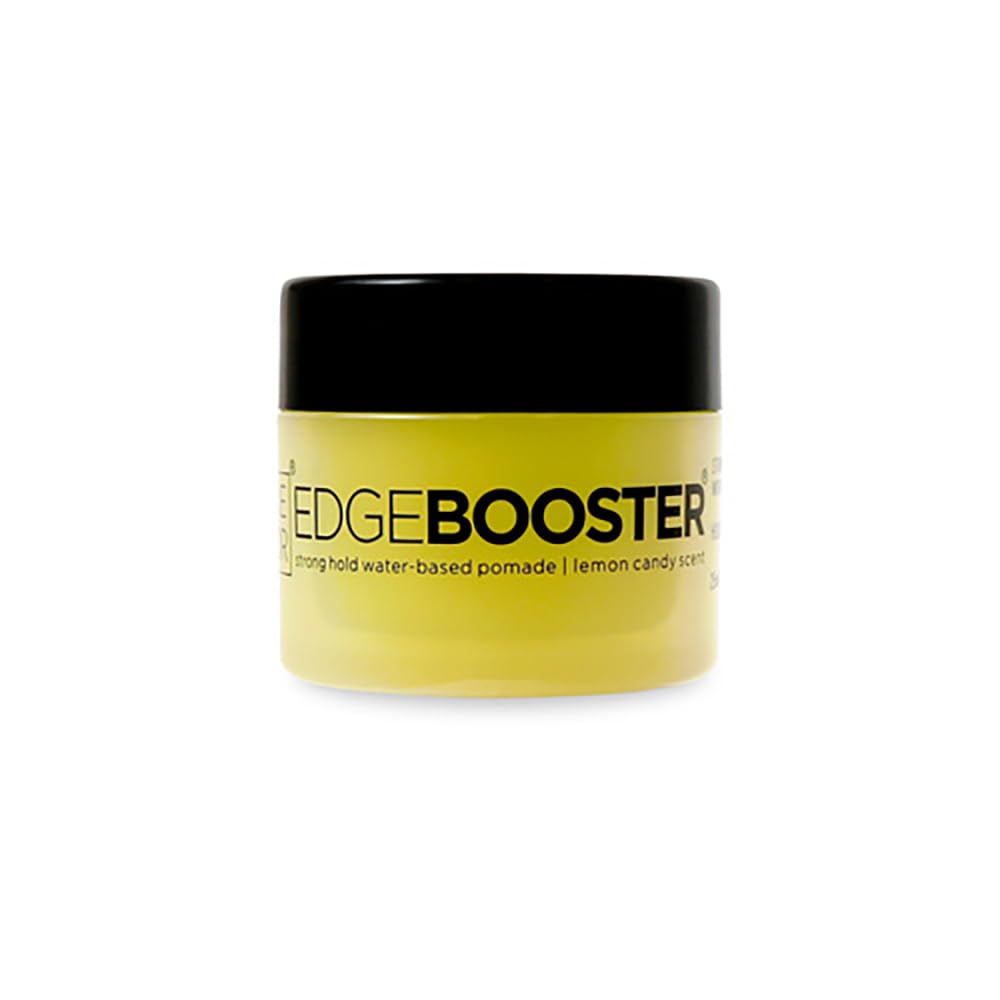 Style Factor EDGEBOOSTER Strong Hold Water-Based Pomade 0.85 Oz Mini Travel Size (0.85 Fl Oz (Pack of 1), Lemon Candy)
