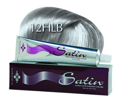 Satin Hair Color, 12HLB High Lift Blue Blonde Hair Tint, 3 oz., Works Best with Satin 40 Volume Developer, Made with Soy Protein and Aloe Vera, Vegan