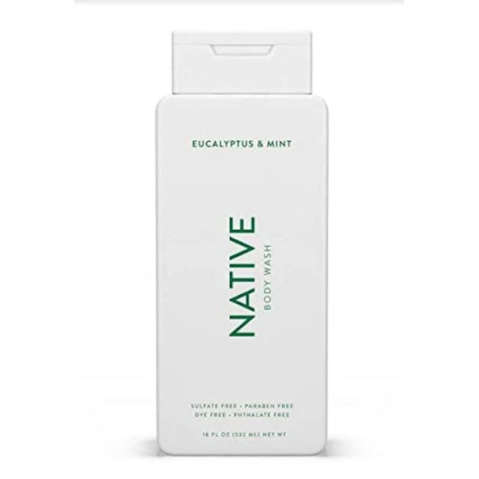 Native Body Wash - Eucalyptus & Mint - 11.5 oz (340ml), Hydrating Beauty & Personal Care Native