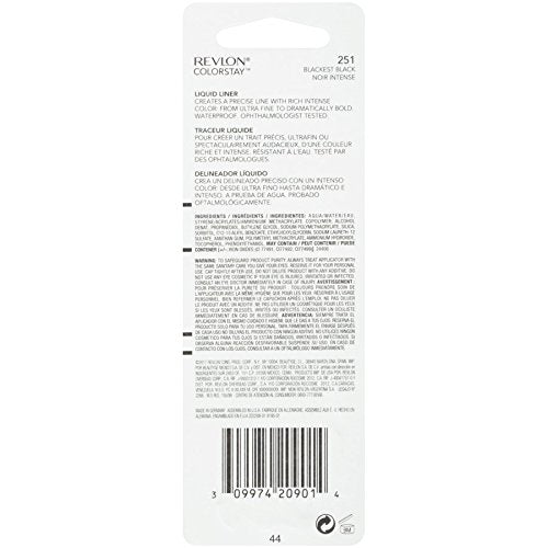 Revlon ColorStay Liquid Eyeliner, Blackest Black