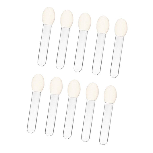 10 Pcs Transparent Eyeshadow Applicator Eyeshadow Brush Makeup Tools, Sponge ened and Attractive Eyeshadow Brushes