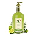 Cucina Fruits & Passion Kitchen Hand Soap, Lime Zest & Cypress, Natural Liquid Soap with Cold-Pressed Olive Oil, Moisturizing Formula in Refillable
