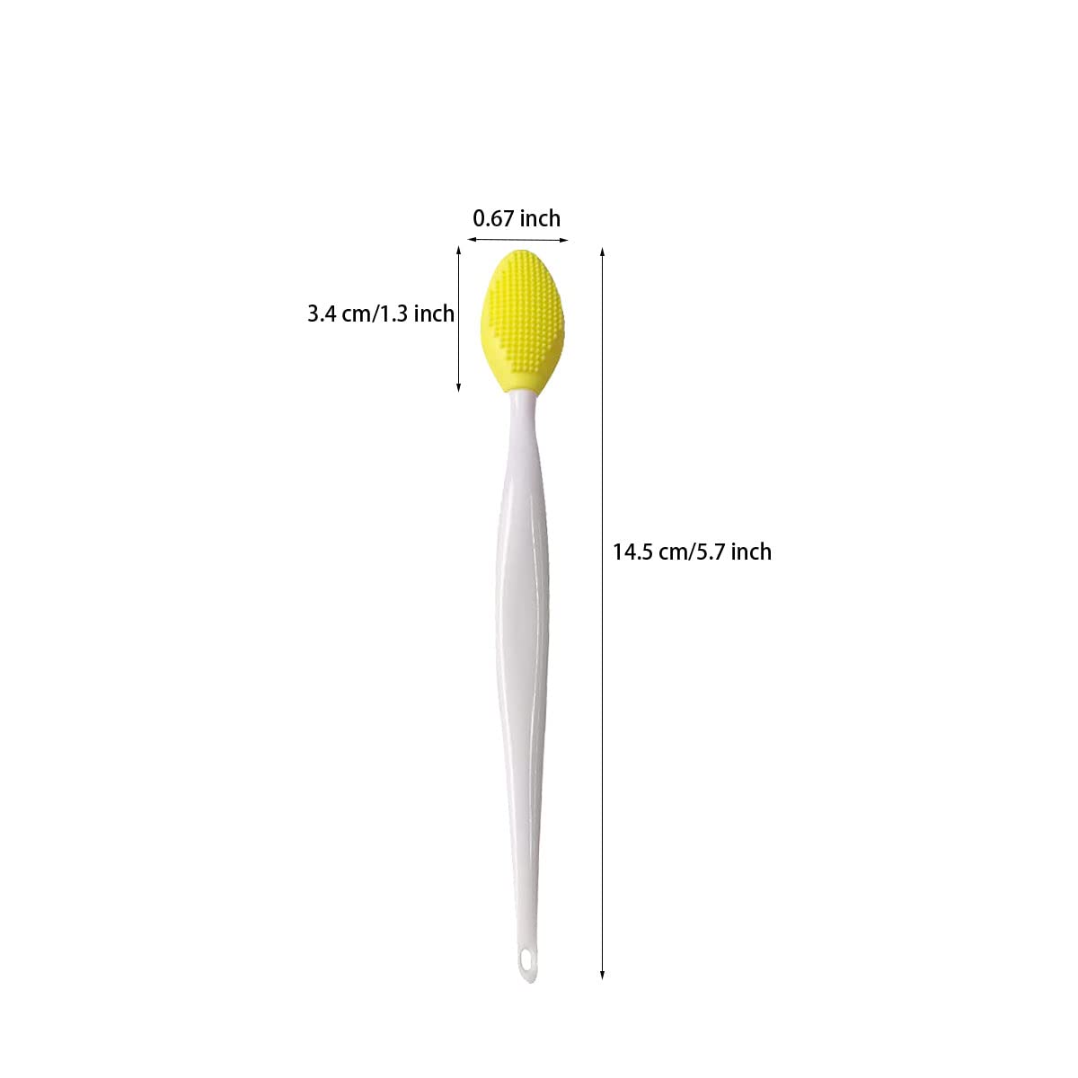 4 PCS Lip Scrub Brush,Double-Sided Silicone Exfoliating Lip Brush Exfoliating Brush for Men Wome Double-sided Soft Lip Brush for Smoother and Fuller