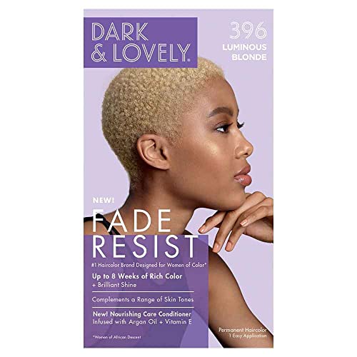 SoftSheen Carson Dark and Lovely Reviving Colors Semi-Permanent Haircolor, Luminous Blonde 396 - kit
