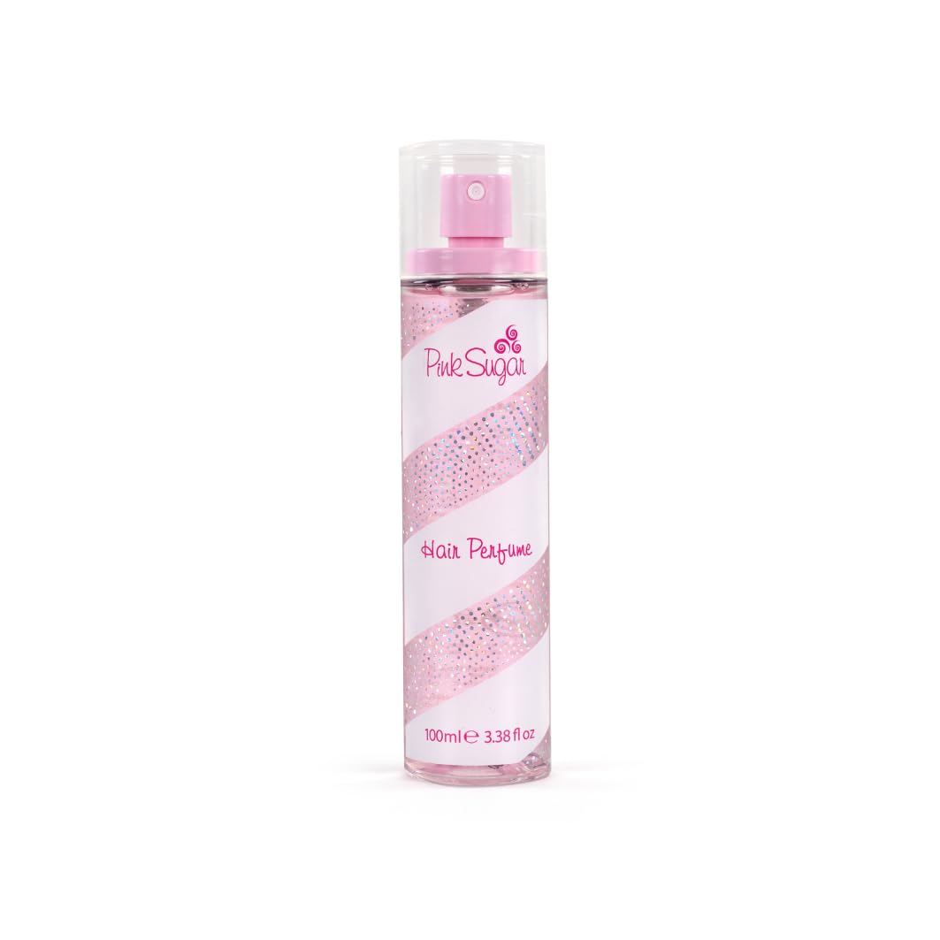 Pink Sugar Hair Perfume for Women, Body Mist Fragrance, Floral + Fruity, Notes of Raspberry, Cotton Candy, and Vanilla, Sweet and Light Scent, 3.38