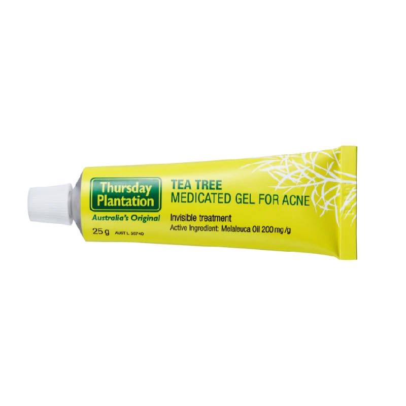 Thursday Plantation Tea Tree Gel - 25g - Skin Repairing and Moisturizing for Acne, Pimples, and Blackheads - Natural Tea Tree Oil Formula