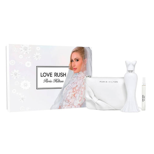 Love Rush by Paris Hilton for Women - 3 Pc Gift Set 3.4oz EDP Spray, 0.33oz EDP Spray, Pouch Beauty & Personal Care Paris Hilton
