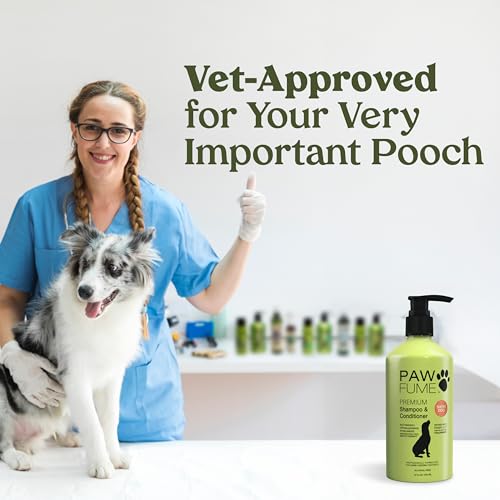 PAWFUME Deshedding Dog Shampoo & Conditioner – Nourishing, Detangling, pH-Balanced Formula for Silky Soft Coat, Salon Quality