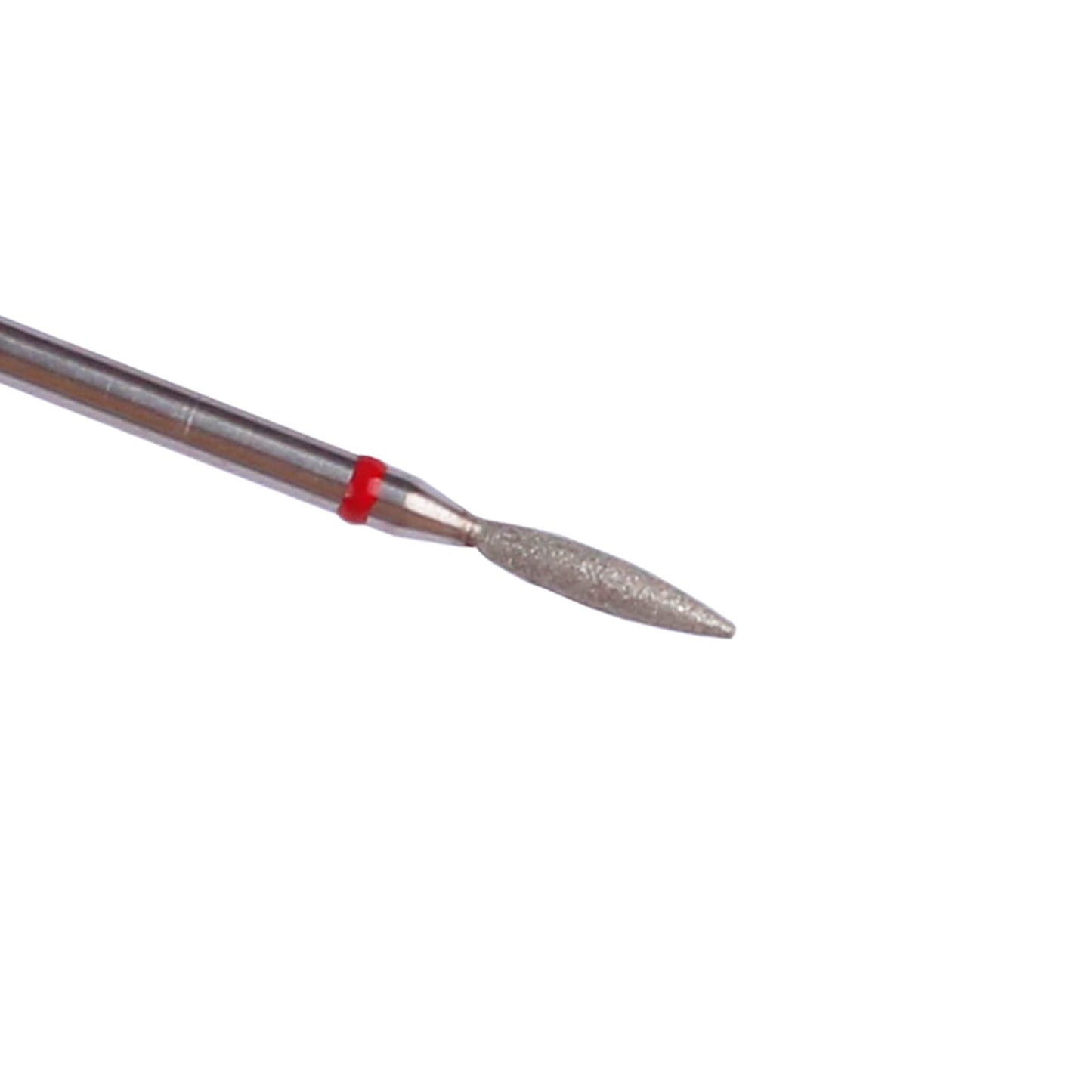 MZCMSL Flame Cuticle Drill Bit Set with Case, 6pcs Pro Diamond Nail Bits for Nail Salon Manicure