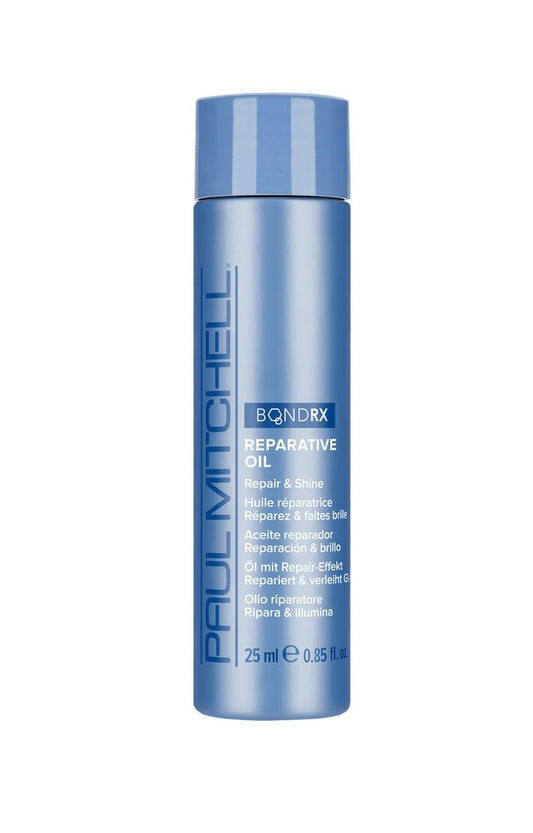 Paul Mitchell Bond Rx Reparative Oil, Repairs + Adds Shine, For Chemically Treated + Damaged Hair, 0.85 fl. oz.
