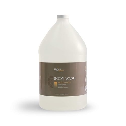 Zogics Organics Body Wash - Moisturizing Body Wash for Men and Women, Plant-Based Formula Made with Essential Oils, Great as Body Wash Refill in