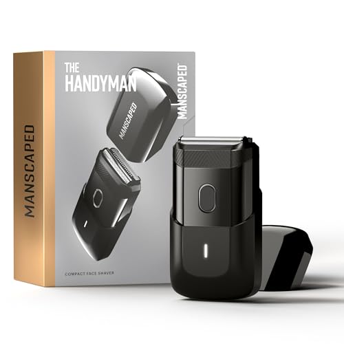 MANSCAPED® The Handyman™ Compact Face Shaver - Portable Men’s Travel Facial Hair Groomer, USB-C Rechargeable Razor, Electric Foil Face Shaver Beauty and Personal Care MANSCAPED Default Title