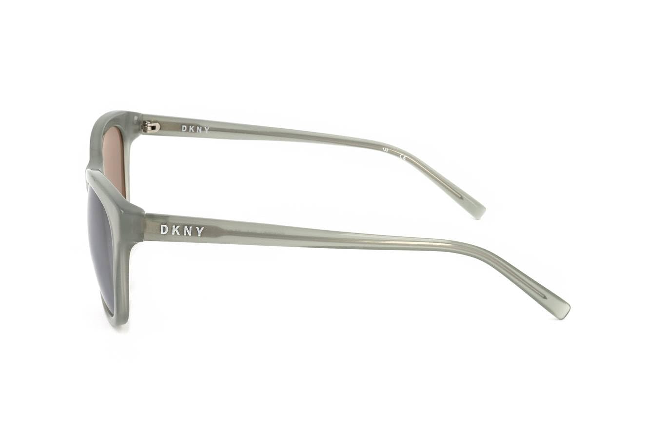 DKNY Women's DK502S Square Sunglasses, Milky Cement, 53/19/135