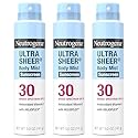 Neutrogena Ultra Sheer Sunscreen Spray SPF 30 Body Mist, Lightweight Non-Greasy Broad Spectrum UVA/UVB Protection, Oil-Free & Non-Comedogenic Water