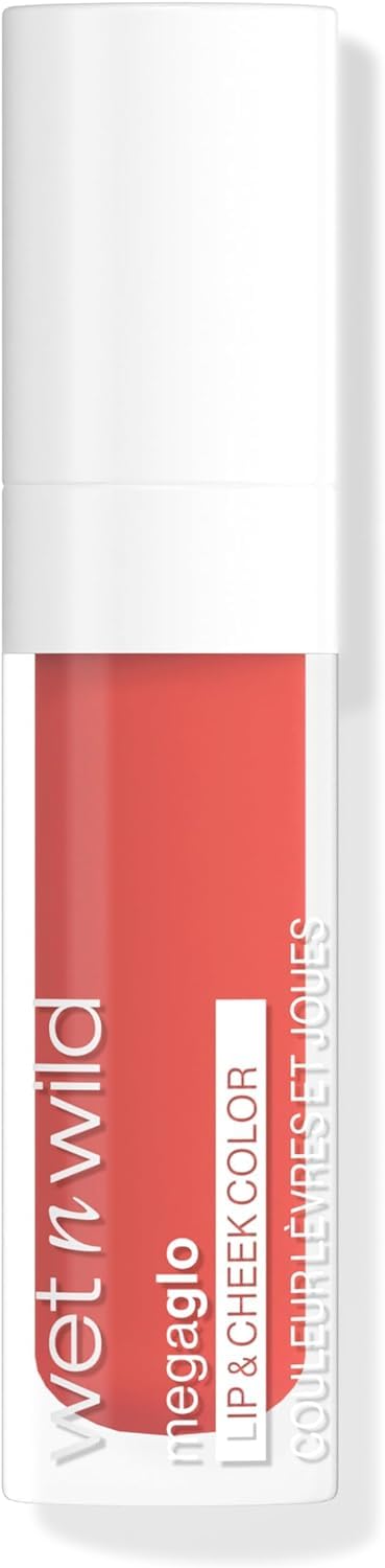 wet n wild Mega Glo Lip & Cheek Color, Creamy Coral Stain, Buildable Multi-Use Soft Matte Finish, Vegan & Cruelty-Free - Coral Dream Beauty & Personal Care wet n wild