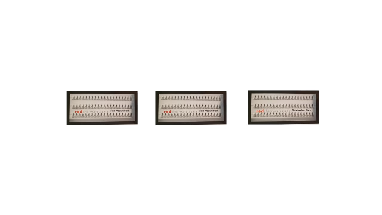 Red Cherry Eyelashes Flare medium (3 Piece Pack)